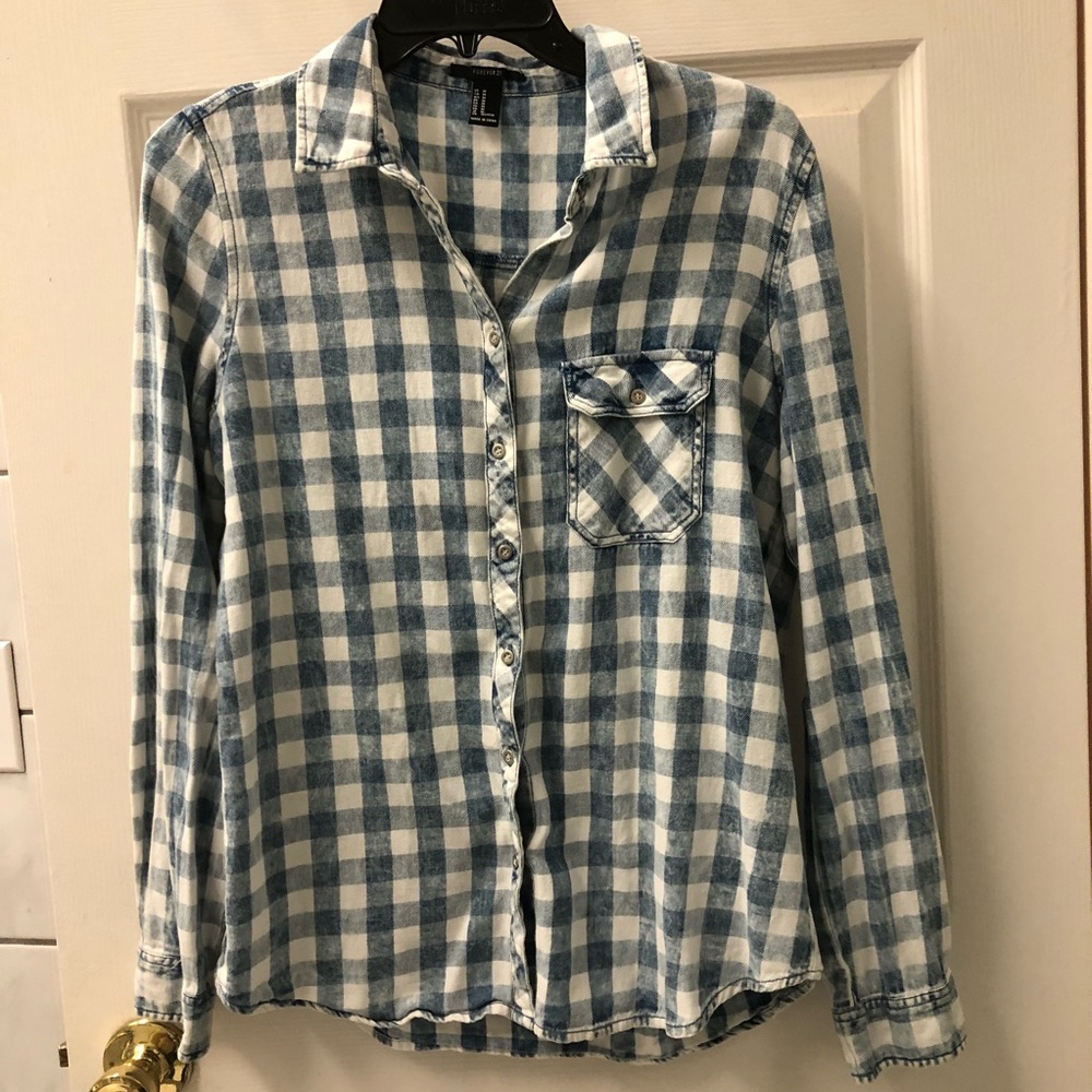 Forever 21 Plaid Button Down